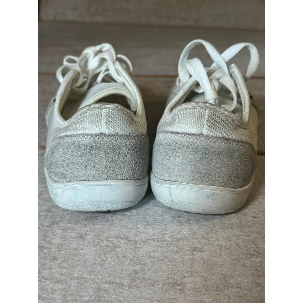 HobiBear Barefoot Sneakers M 9.5 W 11.5 White Canvas Lace Up Minimalist‎ EU 43